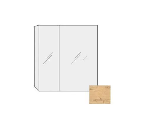 ARMOIRE TOIL.METRO.P.ASYM.80CMBOIS/CH.N SC912