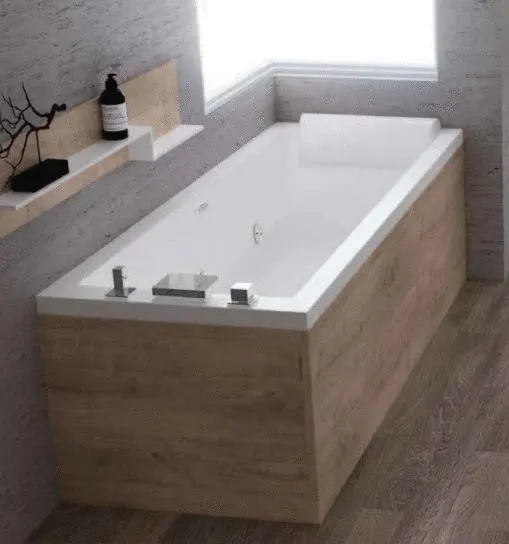 BAIGN. ENC CALOS 2 170X80+PIED BLC C2F17080-A