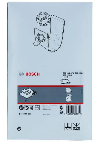 SAC POUSSIERE PAPIER GAS 15L BOSCH 2605411229