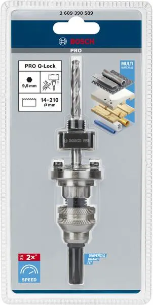 ADAPTATEUR 6 PANS 9,5MM BOSCH 2609390589