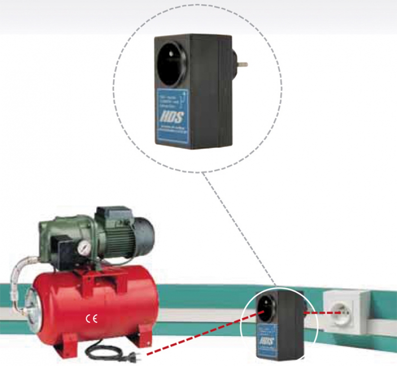 Protection contre le manque d"eau pour pompes de surfaces monophasées et groupes de surpression de 2,5 à 6,5A