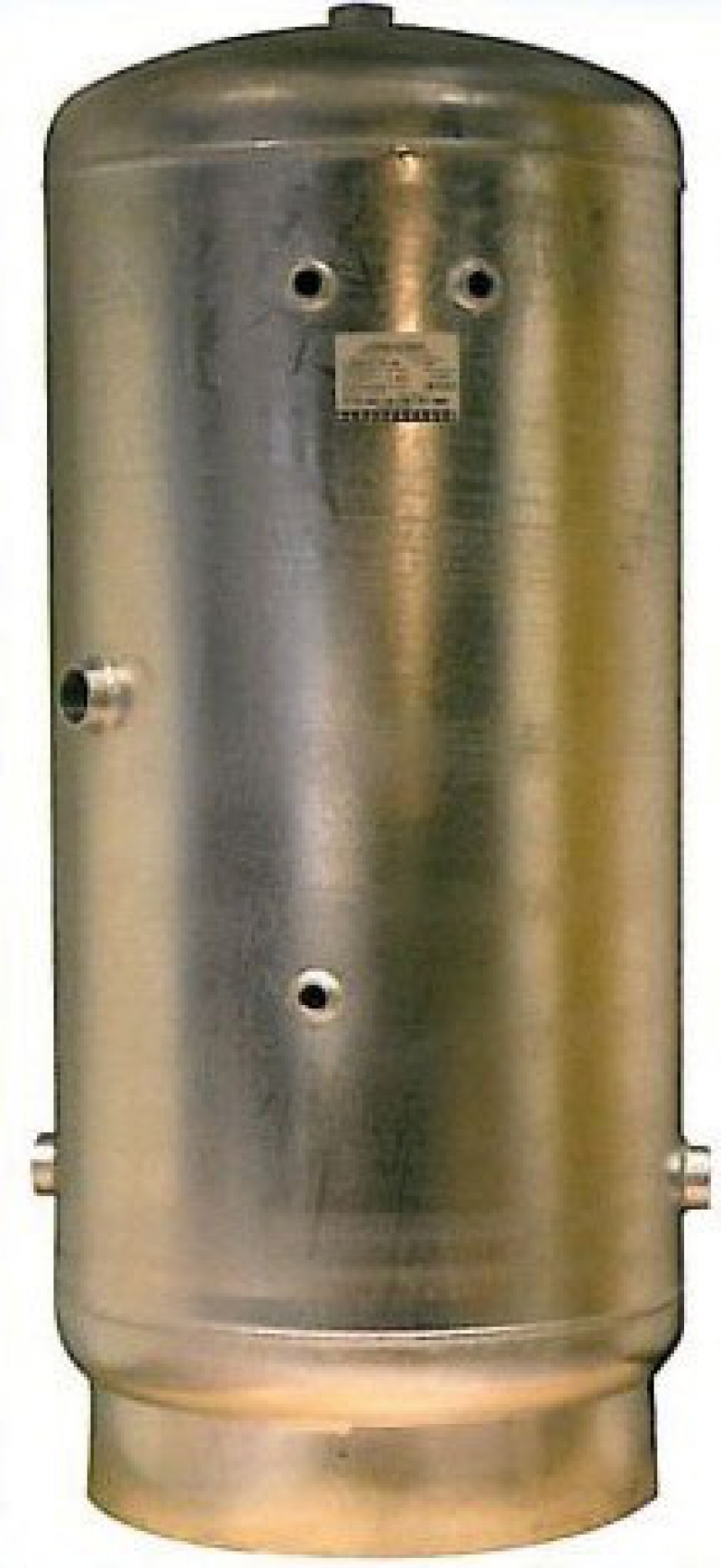 Réservoirs galvanisés verticaux sur socles, pour la distribution d'eau froide sous pression pression d'épreuve: 7 barspression d'utilisation: 6 barsorifice: 33x42