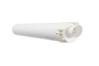 VENTOUSE HORIZONTALE 60/100 NEZ BLANC 074216