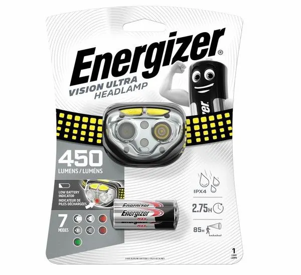 Image principale de LAMPE FRONT.LED VISION ULTRA 450LM+3AAA EHLVU