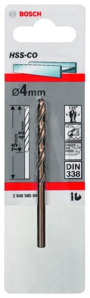FORET HSS-CO 4.0X43X75MM BOSCH 2608585846