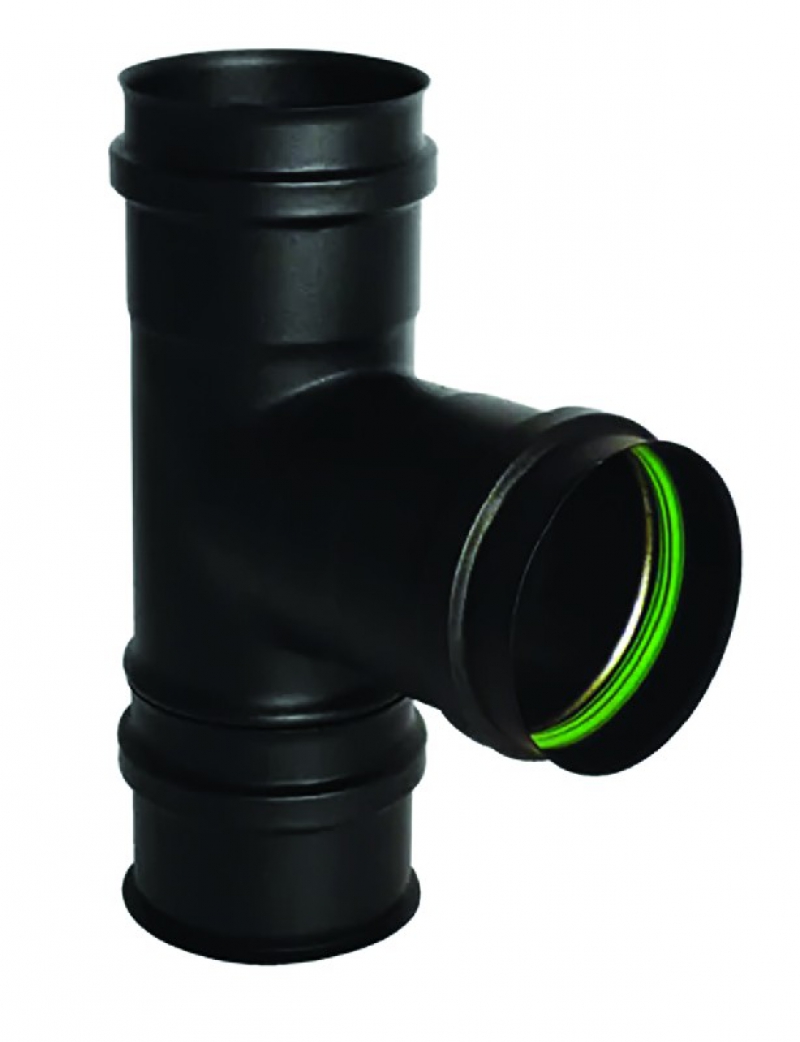 Raccordement inox pellets