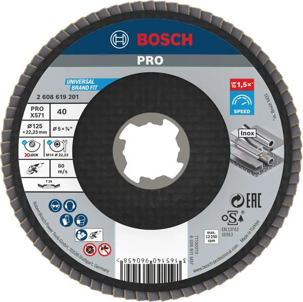 DISQUE LAM.BEST.MET.X-LOCK 125G40 2608619201