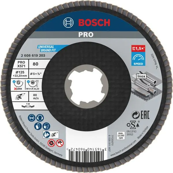 DISQUE LAM.BEST.MET.X-LOCK 125G80 2608619203