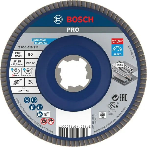 DISQUE LAM.BEST.MET.X-LOCK 125G80 2608619211