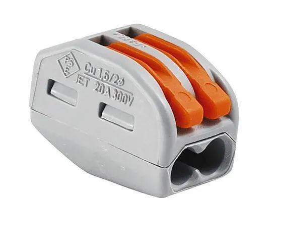 BORNE WAGO 222 MINI 2X4MM2 A LEVIER WAG222412