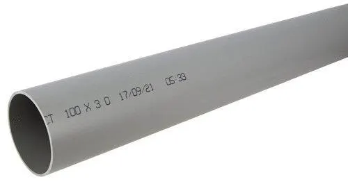 TUBE EVACUATION D100 LG 4M EP.3,0 GRIS EU4T