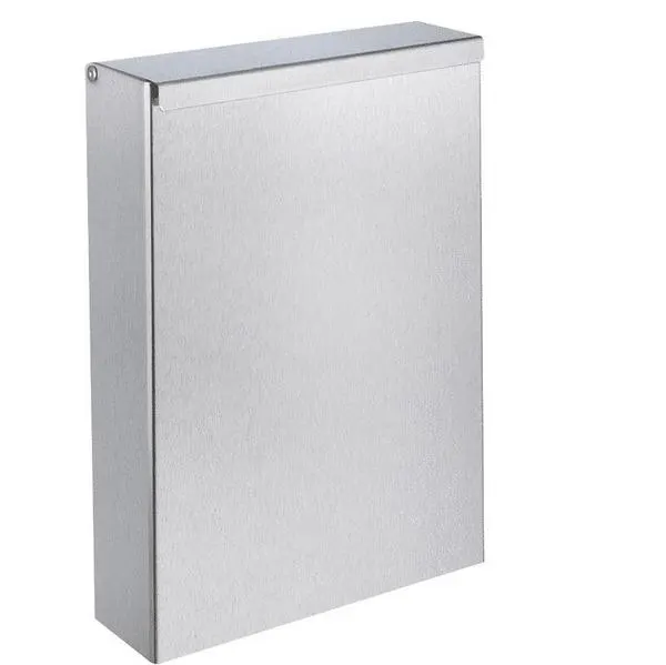 CORBEILLE RECT. MUR./4,5L INOX/SAT. 465S
