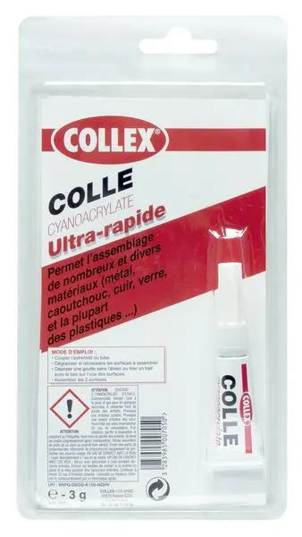 COLLE CYANOACRYLATE COLLEX -TUBE 3G- 500705