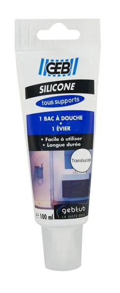 JOINT SILICONE GEBTUB 100ML TRANSL. 590610