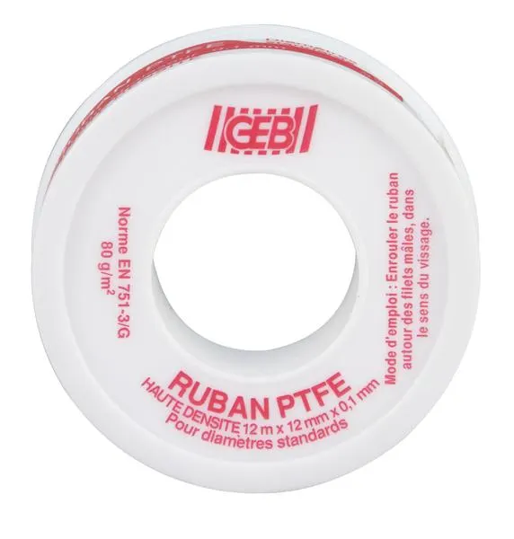 RUBAN PTFE HTE DENSITE 12MMX12MX0.1MM 815120