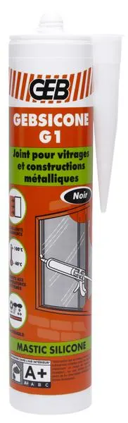MASTIC GEBSICONE G1 NOIR -CART.310ML- 891254