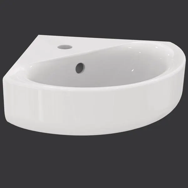 LAVE-MAINS ANGLE/SANIS 34X34X44 BLC P007501