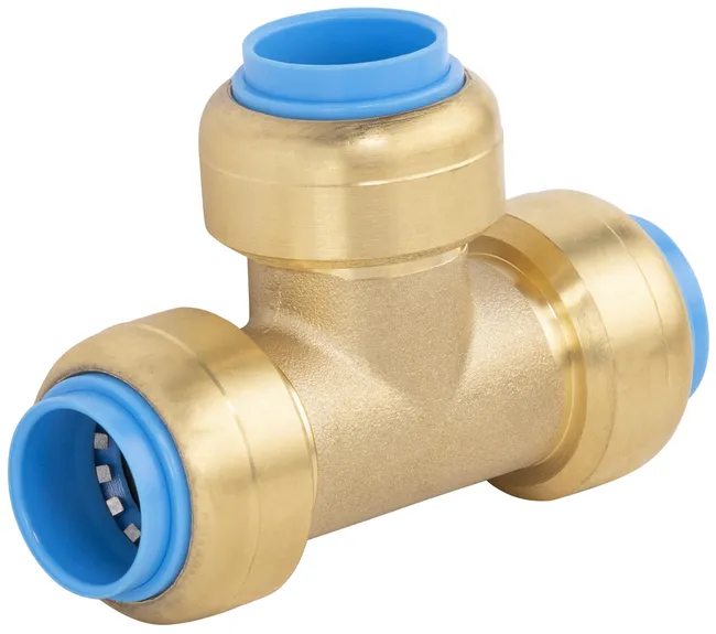 Raccord té universel cuivre / multicouche / PER automatique Diam.20 mm - TOUT PUSH