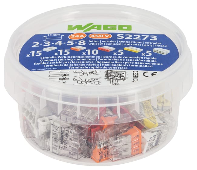Image principale de Borne de connexion S227 3 en en assortimentpot de 50 - WAGO