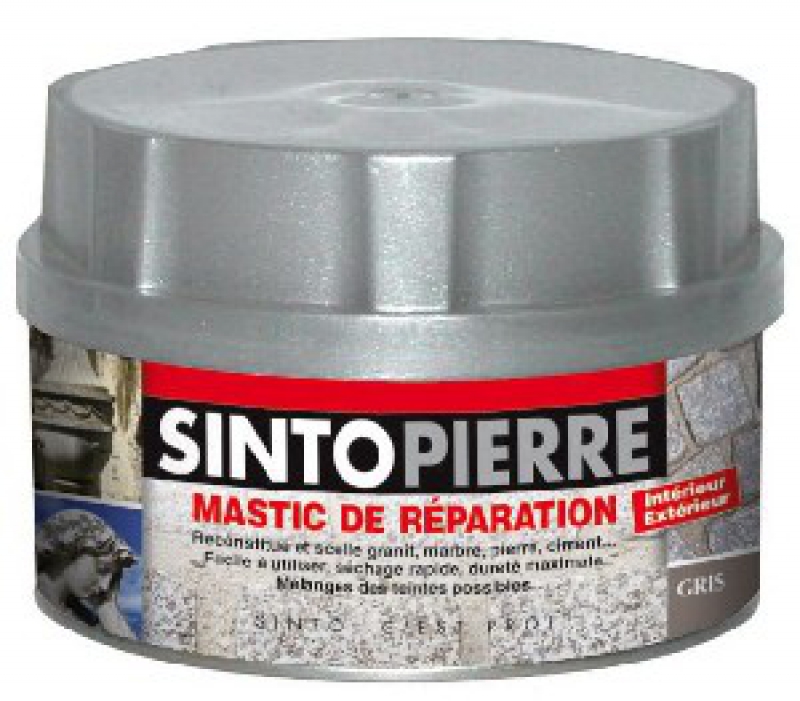 MASTICS "SINTOPIERRE" restaure, reconstitue et colle tous types de pierres et marbres