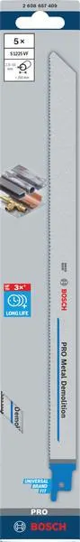 LAME SCIE SABRE S1225VF -5- BOSCH 2608657409