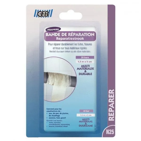 BANDE DE REPARATION 1.5MX5CM -BLISTER- 127400