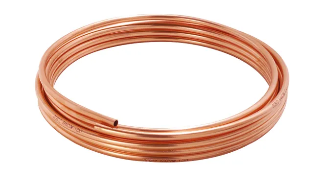 Tube cuivre recuit Diam.12 mm en couronne Long.10 m