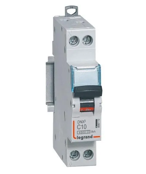 DISJONCTEUR PHASE+N DNX3 4500 10A C LEG406773