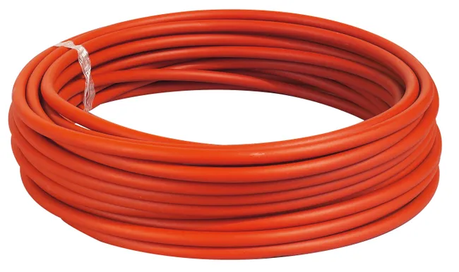 Tube PER nu rouge Diam.16 mm en couronne Long.25 m