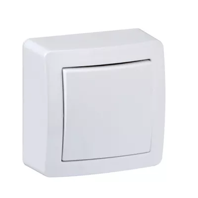 Image principale de Interrupteur poussoir complet saillie Schneider Electric Alréa blanc