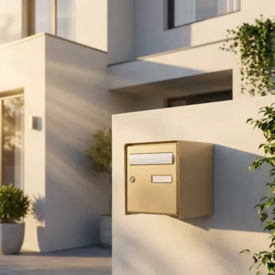 Boîte aux lettres 1 porte Diall Beige