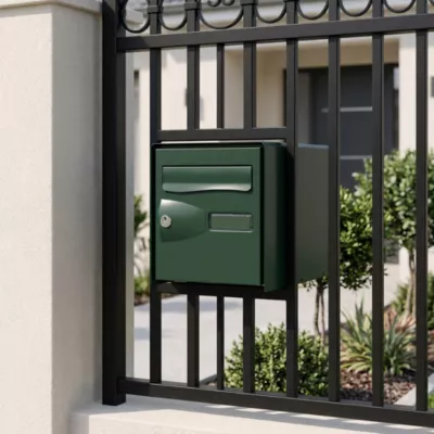 Boîte aux lettres 2 portes Diall Vert
