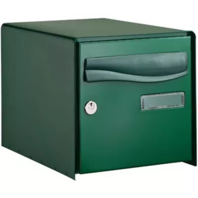 Boîte aux lettres 2 portes Lys Vert acier résistant à la rouille