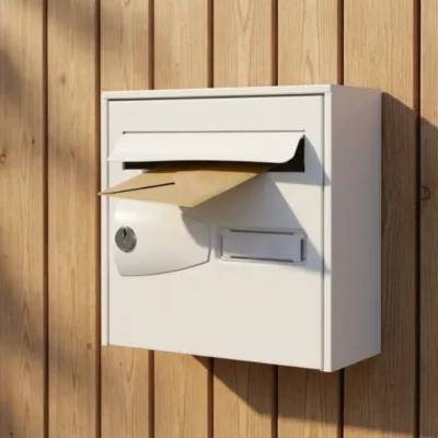 Boîte aux lettres 1 porte Diall Blanche