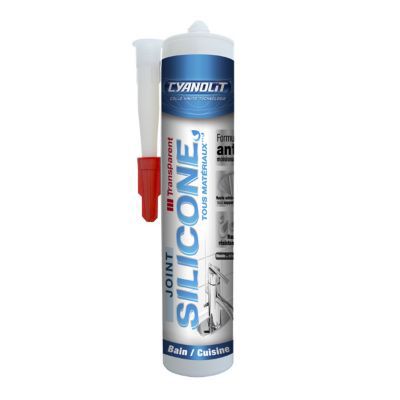 Colle Silicone transparente cartouche 280 ML CYANOLIT