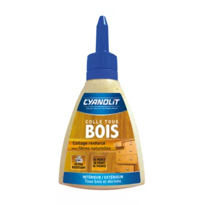 Colle à bois Cyanolit bois et dérivés 500g collage renforcé