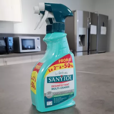 Lot 2 sprays désinfectants multi-usages Sanytol 750ml