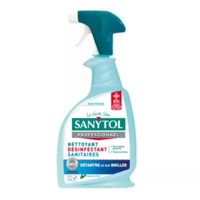 Détartrant désinfectant sanitaires eucalyptus Sanytol 0,75L