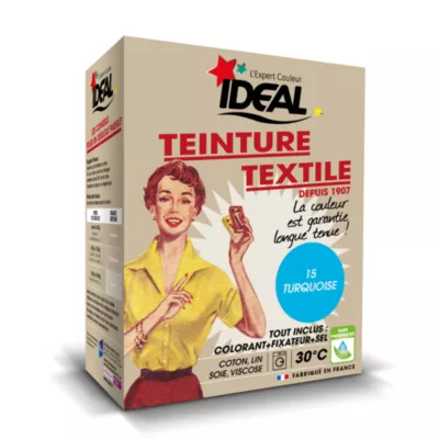 Teinture textile vintage turquoise Idéal 350g