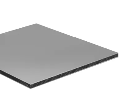 Crédence réversible gris brillant / gris anthracite 2 x 1 m ép. 3 mm