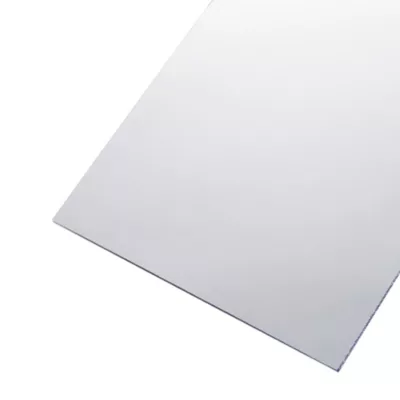 Plaque de verre synthétique Polyglass clair lisse translucide 100x100 cm ép. 2mm Sedpa