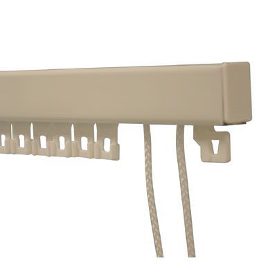 Rail 24 x 16 blanc pour 1 rideau 1,80 m