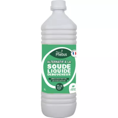 Alternatif à la soude liquide déboucheur et entretien les canalisations Phebus 1L