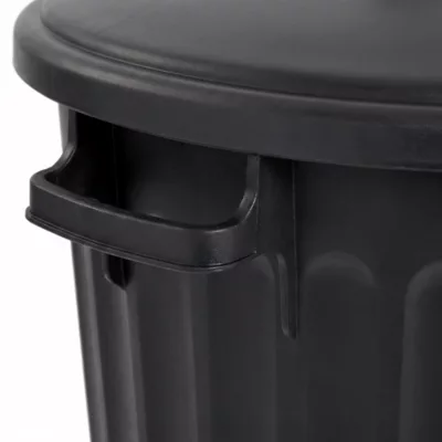 Poubelle d'extérieur recyclable EDA noir 80L