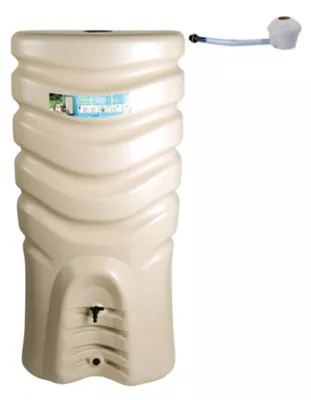 Récupérateur d'eau de pluie 550L Eda coloris beige L.79 x l.56 x H.164 cm
