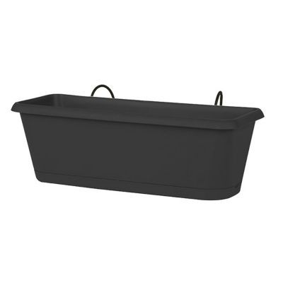 Jardinière + support Chorus 30 cm anthracite