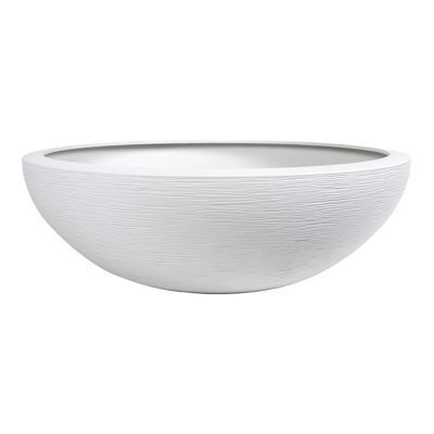 Vasque polypropylène Eda Graphit blanc cérusé Ø59 x h.21 cm