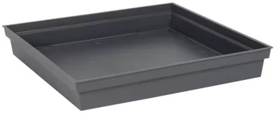 Soucoupe pour pot anthracite 40 x 40 cm