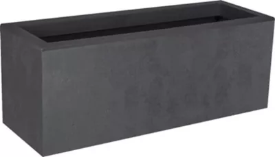 Balconnière polypropylène EDA Basalt up anthracite 59 x 19,5 x h.22,8 cm