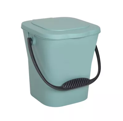 Seau à compost avec couvercle EDA vert 6L